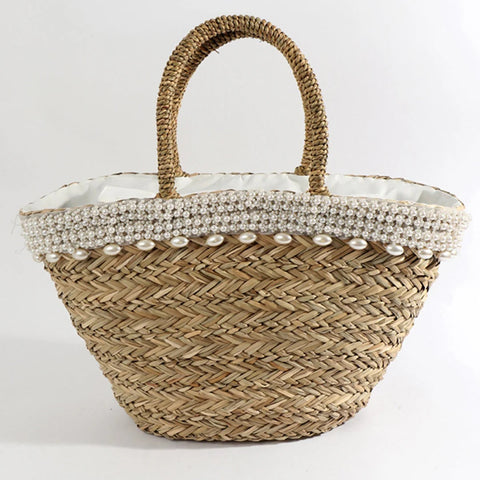 Santander Beach bag with Pearls