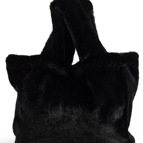 Le Mink Tote Black