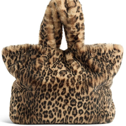Le Mink Tote Leopard
