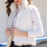 Reversible Chevron Shortie Vest