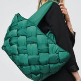 twobsaccessoriesweaved bag forest green