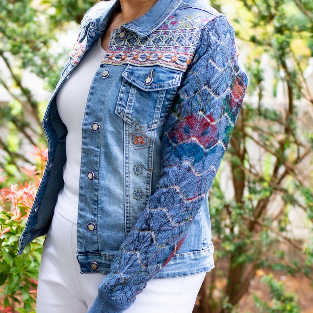 Embroidered Denim Jacket