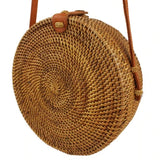 Handcrafted Unique Round Rattan Bag
