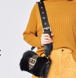 Real Leather and Fur Bag - Sold Out
