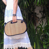 Handmade in Cambodia Weaved Saraye Medium Traveler Bag