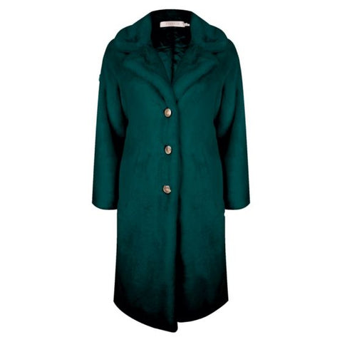Long Fake Fur Coat 3/4 Length