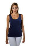Solid Colors light weight comfortable tank top by French Designer Jean-Pierre Klifa. Non wrinkle and machine washable, it is a great addition to any outfit.  Perfect for traveling.