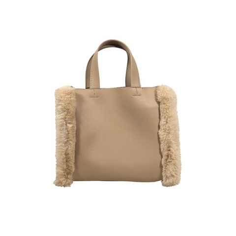 Mofu Bag with Faux Fur Details
